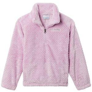 Columbia Girls Sherpa Fleece Pullover Lavender Size Small 1/2-Zip Jacket